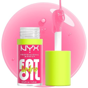 NYX PROFESSIONAL MAKEUP Fat Oil Lip Drip, Moisturizing, Shiny and Vegan Tinted Lip Gloss – Missed Call (Sheer Pink)